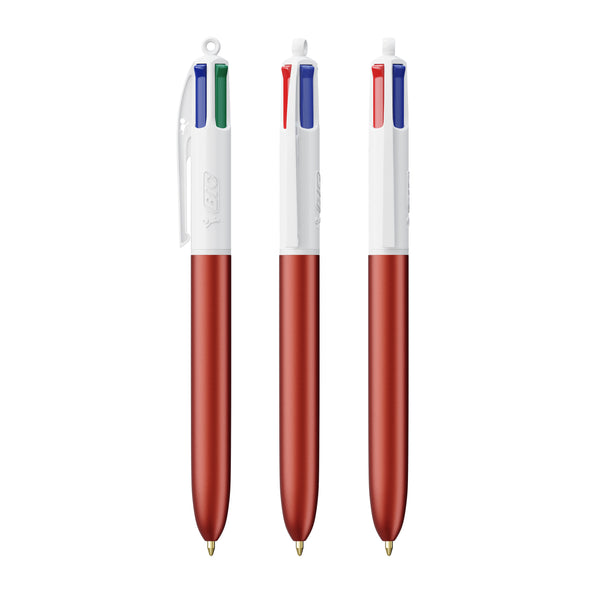 BIC® 4 Colours® Glacé personalizzata — Glacé rosso - bianco