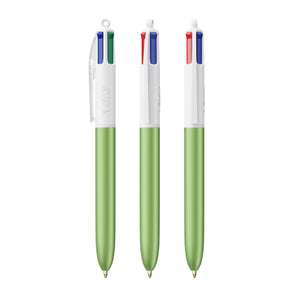 BIC® 4 Colours® Glacé personalizzata — Green Glacé - Bianco