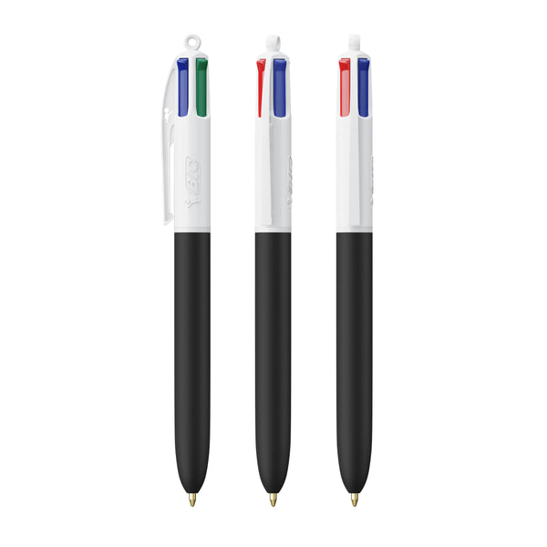BIC® 4 Colours® Soft personalizzata — Bianco - nero morbido