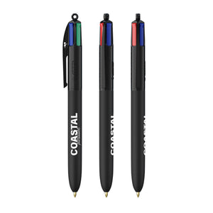 BIC® 4 Colours® Soft personalizzata — Nero morbido (esempio di personalizzazione)