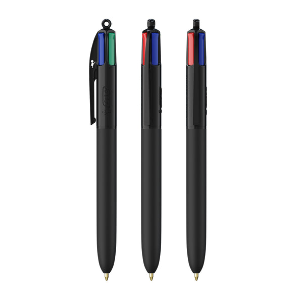 BIC® 4 Colours® Soft personalizzata — Nero morbido
