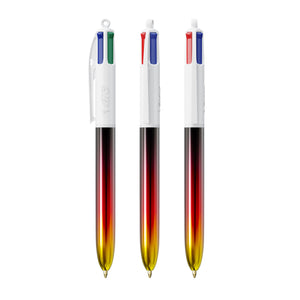 BIC® 4 Colours® Flags Collection personalizzata — Bianco - Nero - Rosso - Giallo