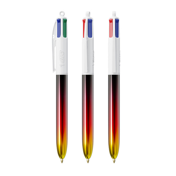 BIC® 4 Colours® Flags Collection personalizzata — Bianco - Nero - Rosso - Giallo