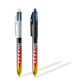 BIC® 4 Colours® Flags Collection personalizzata — Nero - Nero - Rosso - Giallo (esempio di personalizzazione)