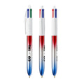 BIC® 4 Colours® Flags Collection personalizzata — Rosso - argento - blu (esempio di personalizzazione)