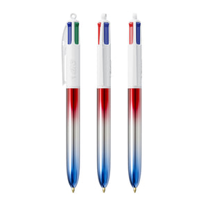 BIC® 4 Colours® Flags Collection personalizzata — Rosso - argento - blu