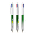 BIC® 4 Colours® Bicolor personalizzata — Verde/Argento (esempio di personalizzazione)