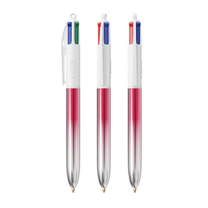 BIC® 4 Colours® Bicolor personalizzata — Rosa/Argento