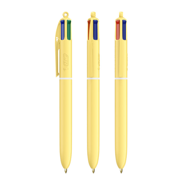 BIC® 4 Colours® Pastel personalizzata — Giallo Pastello