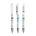 BIC® Super Clip Advance personalizzata — Bianco / Inchiostro Blu (esempio di personalizzazione)