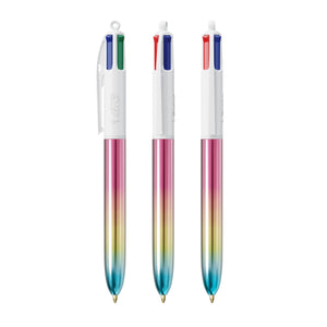 BIC® 4 Colours® Gradient personalizzata — Rosa/Giallo/Turchese