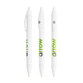 BIC® Wide Body personalizzata — Bianco / Inchiostro Blu (esempio di personalizzazione)