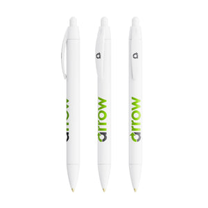 BIC® Wide Body personalizzata — Bianco / Inchiostro Blu (esempio di personalizzazione)