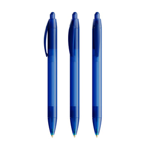 BIC® Wide Body personalizzata — Blu Scuro Frosted / Inchiostro Blu