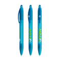 BIC® Wide Body personalizzata — Azzurro Frosted / Inchiostro Blu (esempio di personalizzazione)