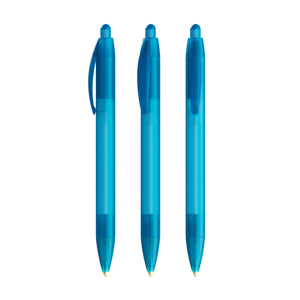 BIC® Wide Body personalizzata — Azzurro Frosted / Inchiostro Blu