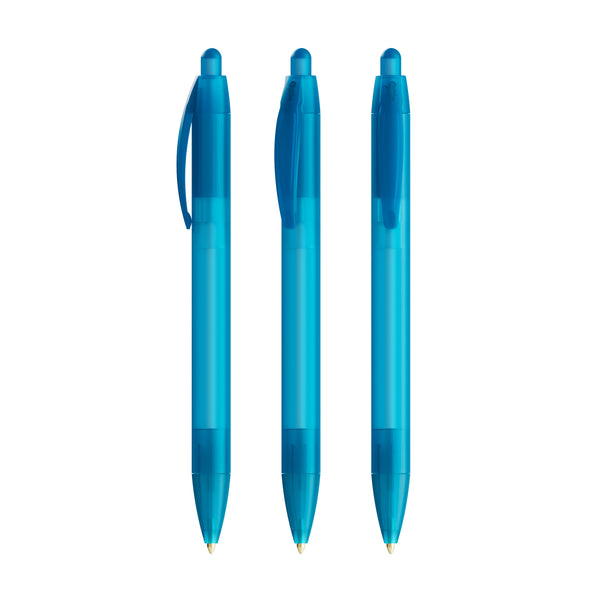 BIC® Wide Body personalizzata — Azzurro Frosted / Inchiostro Blu