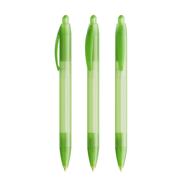 BIC® Wide Body personalizzata — Verde Frosted / Inchiostro Blu