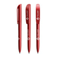 BIC® Super Clip Glacé personalizzata — Glacé rosso / Inchiostro Nero (esempio di personalizzazione)