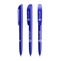 BIC® Super Clip Glacé personalizzata — Glacé blu / Inchiostro Nero (esempio di personalizzazione)