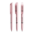 BIC® Super Clip Glacé personalizzata — Glacé rosa / Inchiostro Nero (esempio di personalizzazione)
