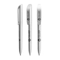 BIC® Super Clip Glacé personalizzata — Glacé d'argento / Inchiostro Nero (esempio di personalizzazione)