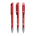 BIC® Super Clip Glacé Advance personalizzata — Glacé rosso / Inchiostro Nero (esempio di personalizzazione)
