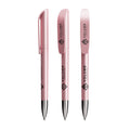 BIC® Super Clip Glacé Advance personalizzata — Glacé rosa / Inchiostro Nero (esempio di personalizzazione)