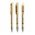 BIC® Super Clip Glacé Advance personalizzata — Glacé de ouro / Inchiostro Nero (esempio di personalizzazione)