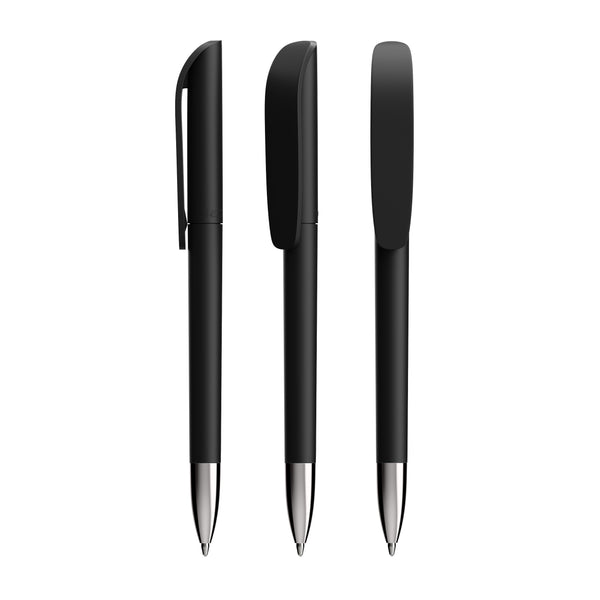 BIC® Super Clip Soft Advance personalizzata — Nero morbido / Inchiostro Nero