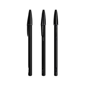 BIC® Cristal® Re'New™ Black personalizzata — Nero / Inchiostro Nero