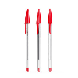 BIC® Cristal® Expression personalizzata — Rosso / Inchiostro rosso