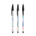 BIC® Cristal® Expression personalizzata — Nero / Inchiostro Nero (esempio di personalizzazione)