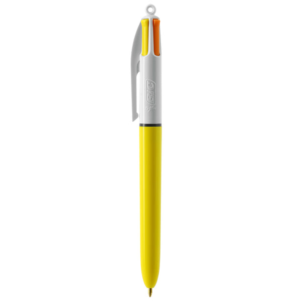 BIC® 4 Colours® Sun personalizzata — Bianco/Giallo