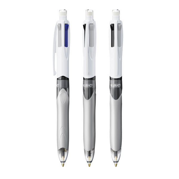 BIC® 4 Colours® 3+1Hb personalizzata — Bianco/Grigio