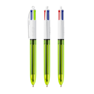 BIC® 4 Colours® Fluo personalizzata — Clear Giallo