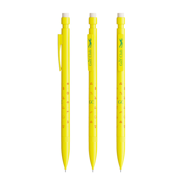 BIC® Matic portamine personalizzato — Giallo / Grafite (esempio di personalizzazione)