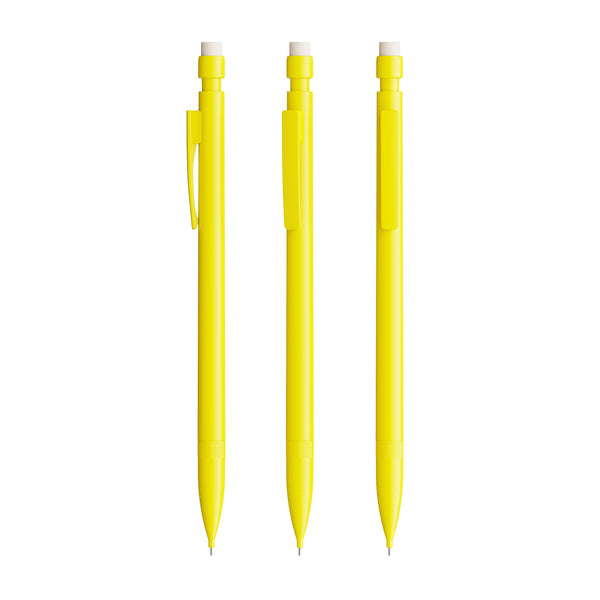 BIC® Matic portamine personalizzato — Giallo / Grafite