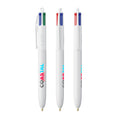 BIC® 4 Colours® ECO personalizzata — Bianco Riciclato (esempio di personalizzazione)