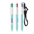 BIC® 4 Colours® ECO con laccetto personalizzata — MENTA 565c (esempio di personalizzazione)