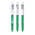 BIC® 4 Colours® 3+1 Inspire personalizzata — Verde (esempio di personalizzazione)