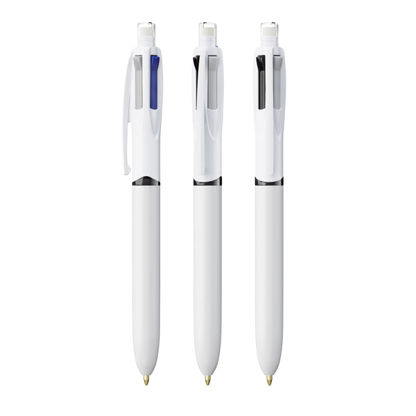 BIC® 4 Colours® 3+1 Inspire ECO personalizzata — Bianco ECO