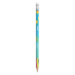 BIC® Evolution® Ecolutions® con gomma personalizzata — Bianco (Per Digitale) / Temperata (esempio di personalizzazione)