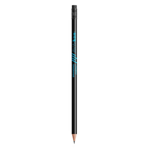 BIC® Evolution® Ecolutions® con gomma personalizzata — Nero / Temperata (esempio di personalizzazione)