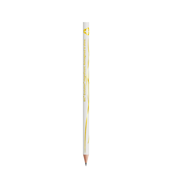 BIC® Evolution® Magnificent senza gomma personalizzata — Bianco (Per Digitale) / Temperata (esempio di personalizzazione)