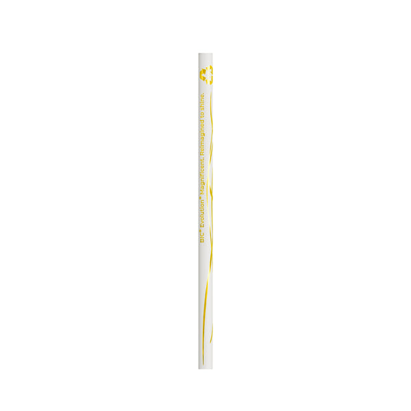 BIC® Evolution® Magnificent senza gomma personalizzata — Bianco (Per Digitale) / Non Temperata (esempio di personalizzazione)