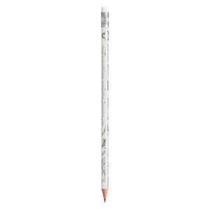 BIC® Evolution® Magnificent con gomma personalizzata — Bianco (Per Digitale) / Temperata (esempio di personalizzazione)