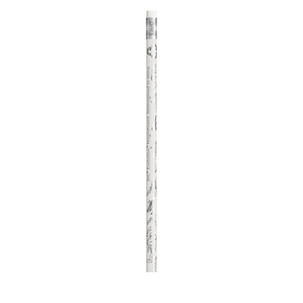 BIC® Evolution® Magnificent con gomma personalizzata — Bianco (Per Digitale) / Non Temperata (esempio di personalizzazione)