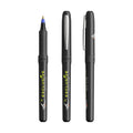 BIC® Grip Roller personalizzata — Inchiostro nero / cromo / blu (esempio di personalizzazione)
