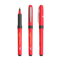 BIC® Grip Roller personalizzata — Rosso - cromo - inchiostro nero (esempio di personalizzazione)